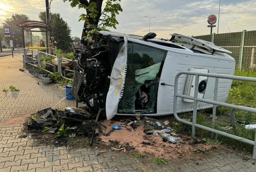 Dramatyczny wypadek w na granicy Rudy Śląskiej i Zabrza....