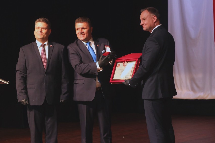 Jak prezydent Andrzej Duda został honorowym obywatelem Wielunia FOTO