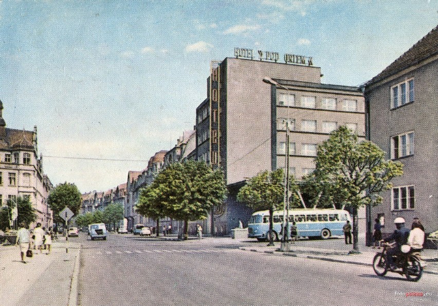 Nieistniejący już "Hotel Pod Orłem" przy ul. Warszawskiej