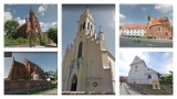 Zabytkowe kościoły we Włocławku i powiecie włocławskim. Zdjęcia z Google Street View 