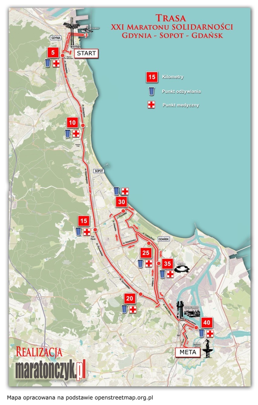 Maraton Solidarności 2015. W sobotę pobiegną nową trasą [MAPA]