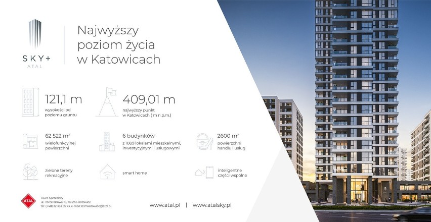 Tak będzie wyglądać Atal Sky+ przy Korfantego w Katowicach