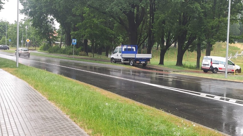 Niedawno oddane do użytku rondo przy Alei Jana Pawła II w...