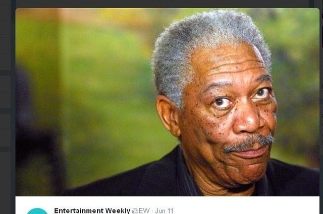 Morgan Freeman (fot. screen z Twitter.com)
