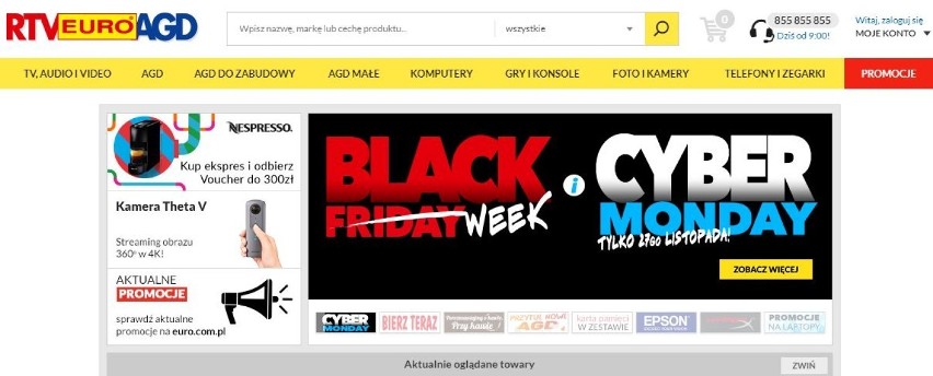 RTV euro AGD Cyber Monday 2017