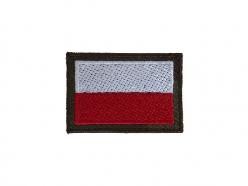 Naszywka z polską flagą.
Opis techniczny
Naszywany emblemat...