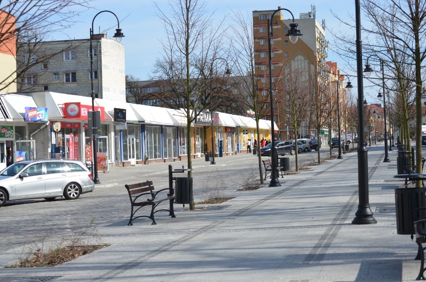 Puste ulice Głogowa w marcu 2020