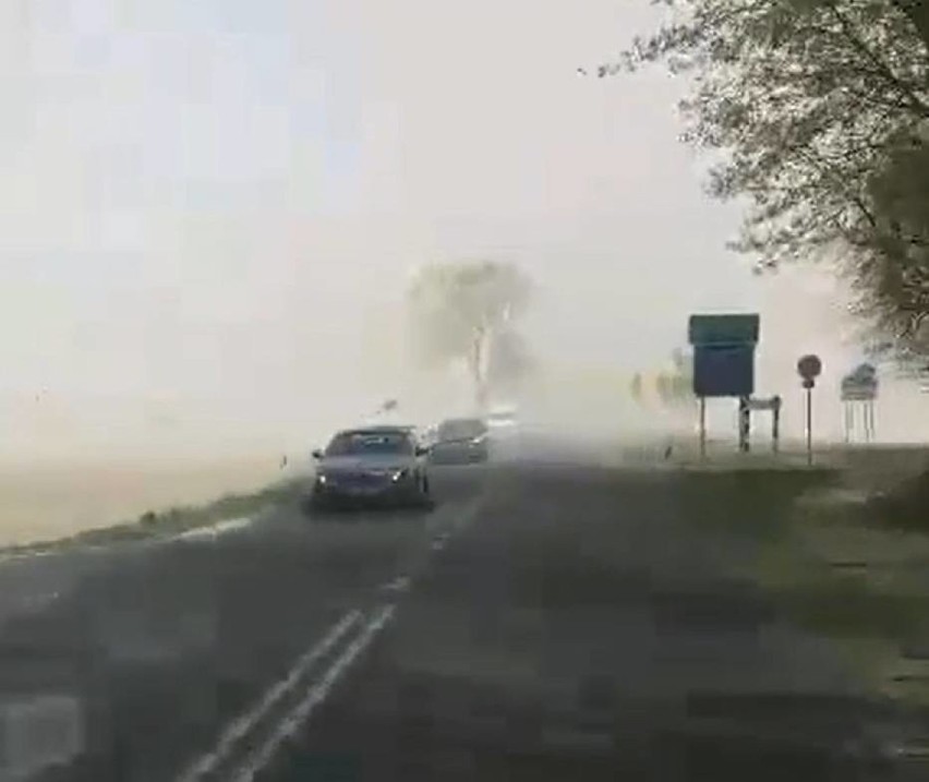 Burza pyłowa nad Wielkopolską to zapowiedź suszy rolniczej! [ZDJĘCIA]