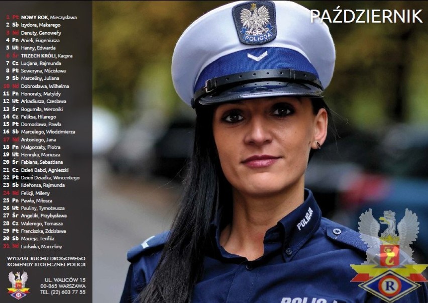 Policjantki kalendarz 2016
