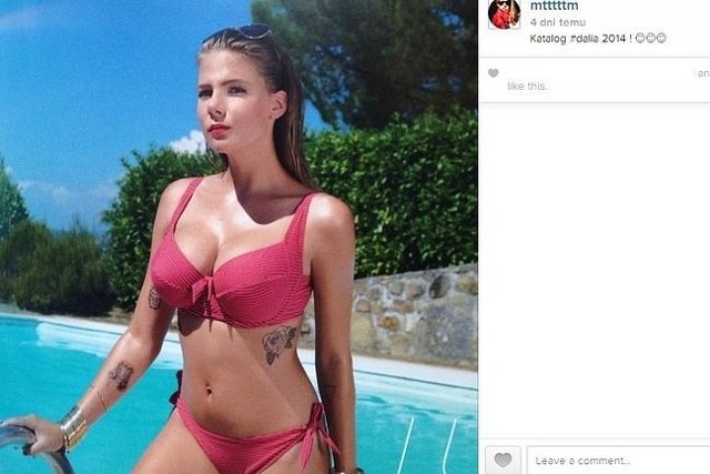 Marta Wierzbicka reklamuje bieliznę (fot. screen z Instagram.com)