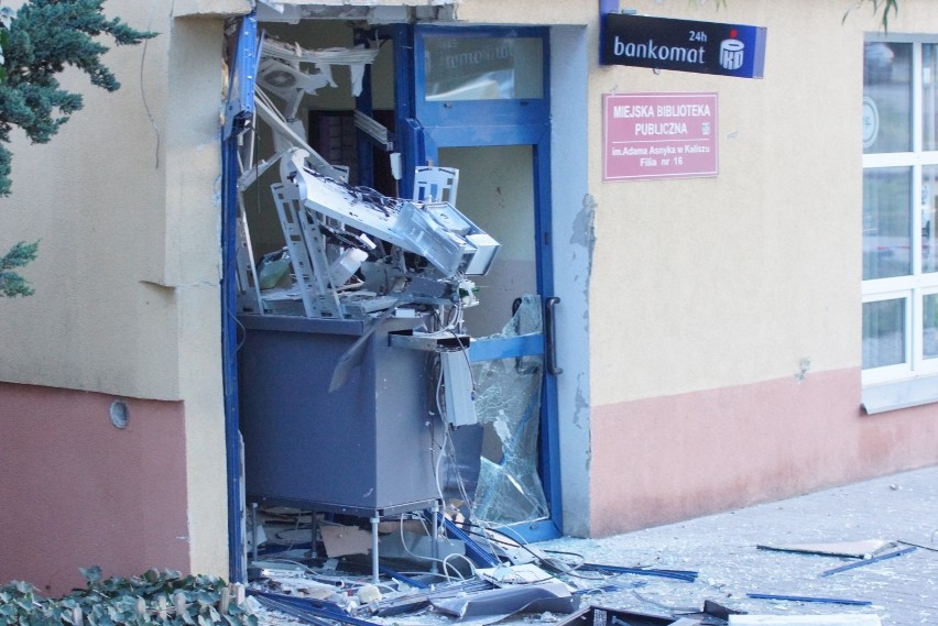 Bandyci wysadzili bankomat na ulicy Wyszyńskiego w Kaliszu