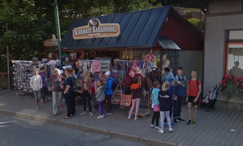 Mieszkańcy Szklarskiej Poręby oraz turyści w oku Google Street View