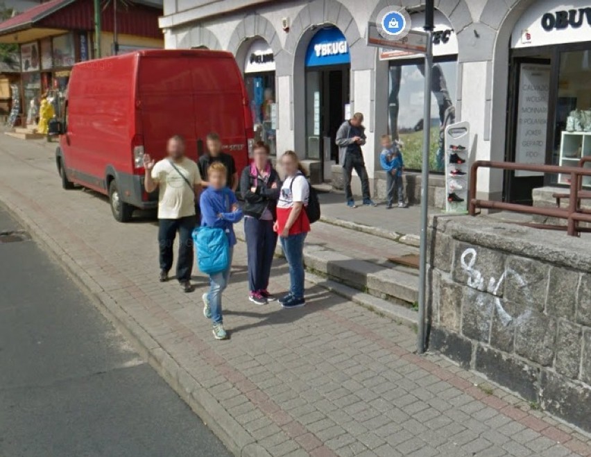 Mieszkańcy Szklarskiej Poręby oraz turyści w oku Google Street View