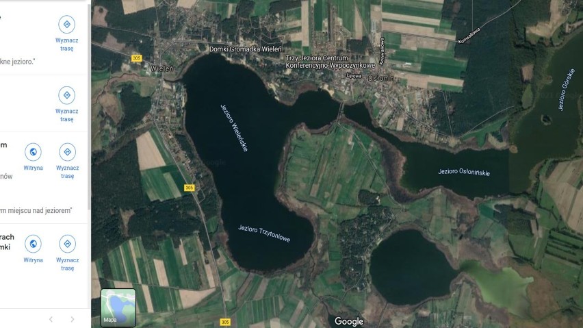 Jezioro Przemęckie Zachodnie –dzielone jest na dwa :...