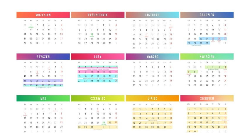 Kalendarz roku szkolnego 2020/2021 TERMINY. Jak wypadają ferie zimowe, święta, wakacje, dni wolne od szkoły? Nowy kalendarz szkolny