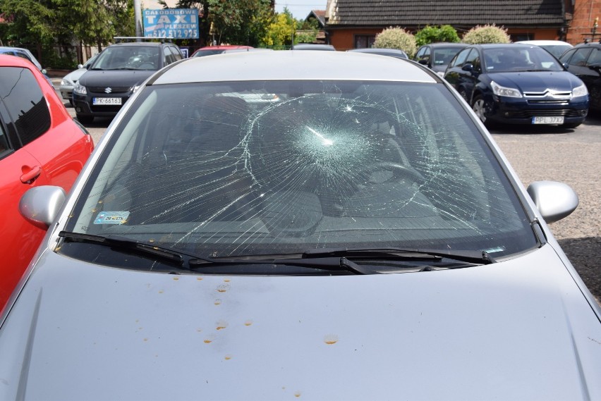 Z REGIONU. Wandal uszkodził 15 samochodów na parkingu przy PKP w Kowalewie ZDJĘCIA