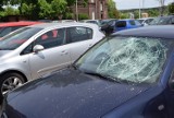 Z REGIONU. Wandal uszkodził 15 samochodów na parkingu przy PKP w Kowalewie ZDJĘCIA