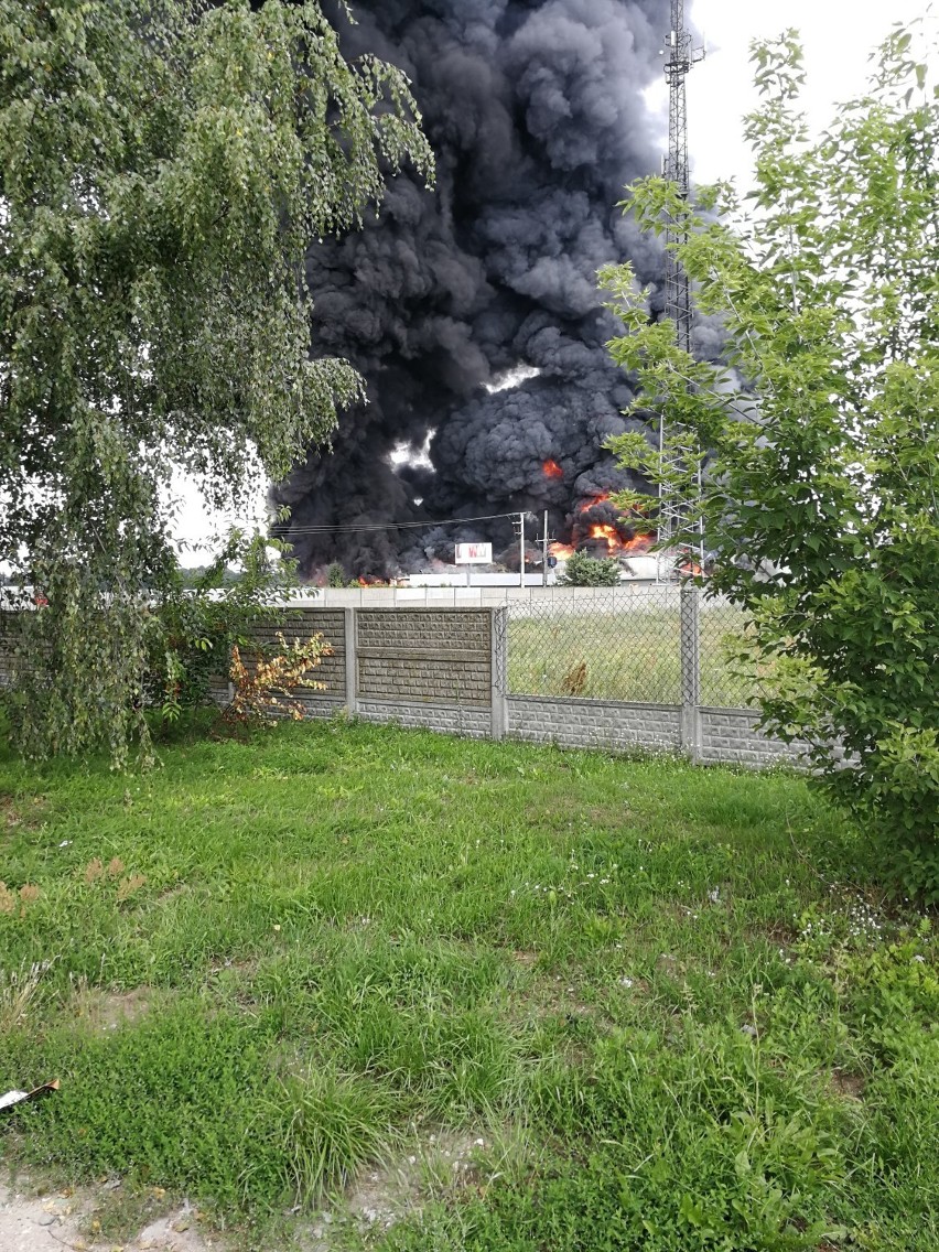 W niedzielę po południu wybuchł pożar w zakładach Ekochem w...