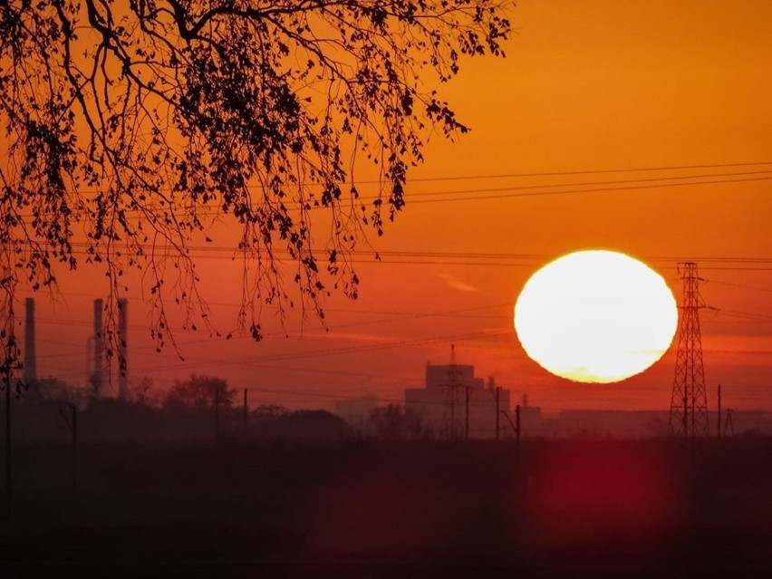 Efektowne zachody słońca nad Inowrocławiem