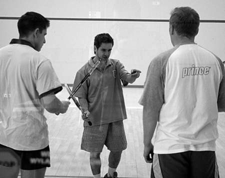 Jarosław Rzytka i Karol Piasecki w squasha grają od niedawna, ale polubili ten sport.