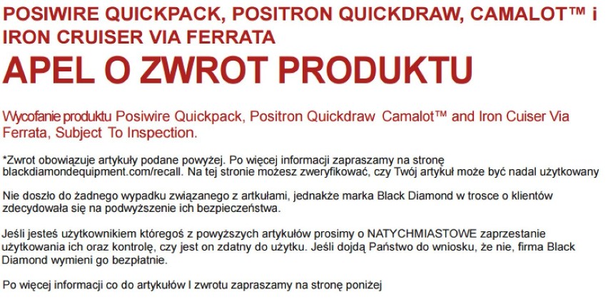 Decathlon wycofuje niektóre produkty i prosi klientów o ich...