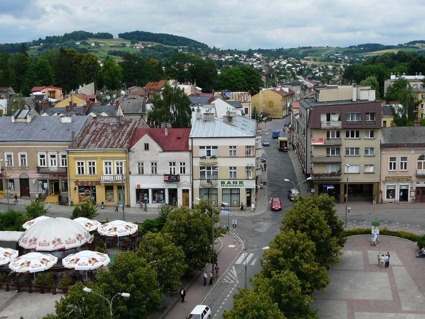 Rynek, 2008 rok. Jeszcze z zielenią i letnimi ogródkami