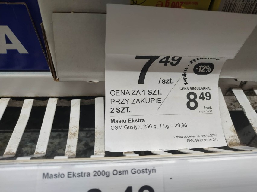 Pseudo promocja masła w Dino