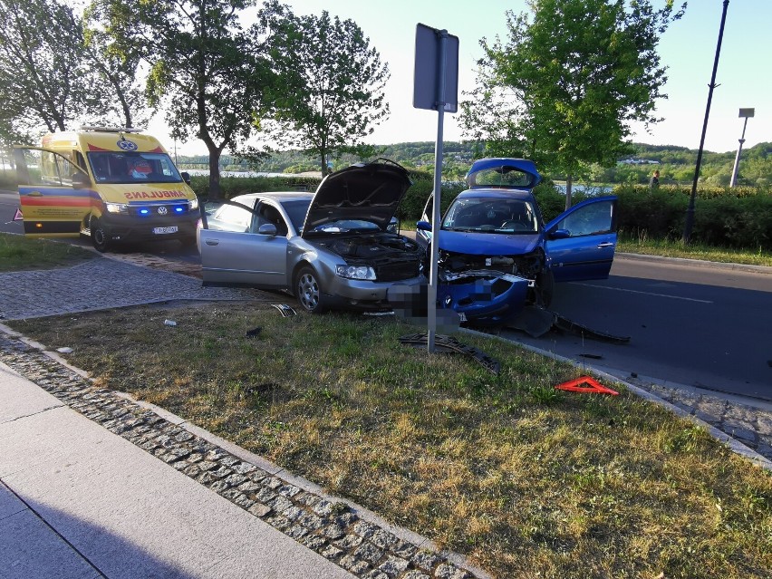 Wypadek na Bulwarach we Włocławku