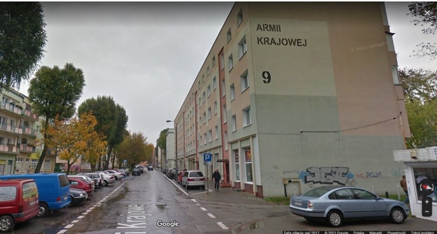 Oto ulica Armii Krajowej na zdjęciu z Google Street View.