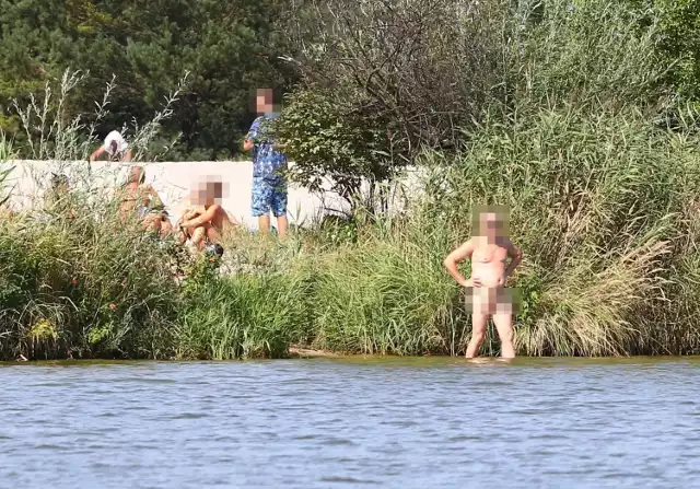 Z plaży naturystów w Swolszewicach  nad Jeziorem Sulejowskim, korzystają również mieszkańcy woj. śląskiego.
