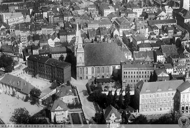 Widok na Kościół ewangelicki "Łódź Chrystusa". 1903-45