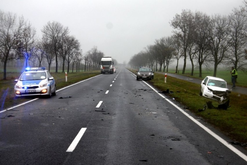 Czołówka na trasie Jędrzychowice - Górczyna