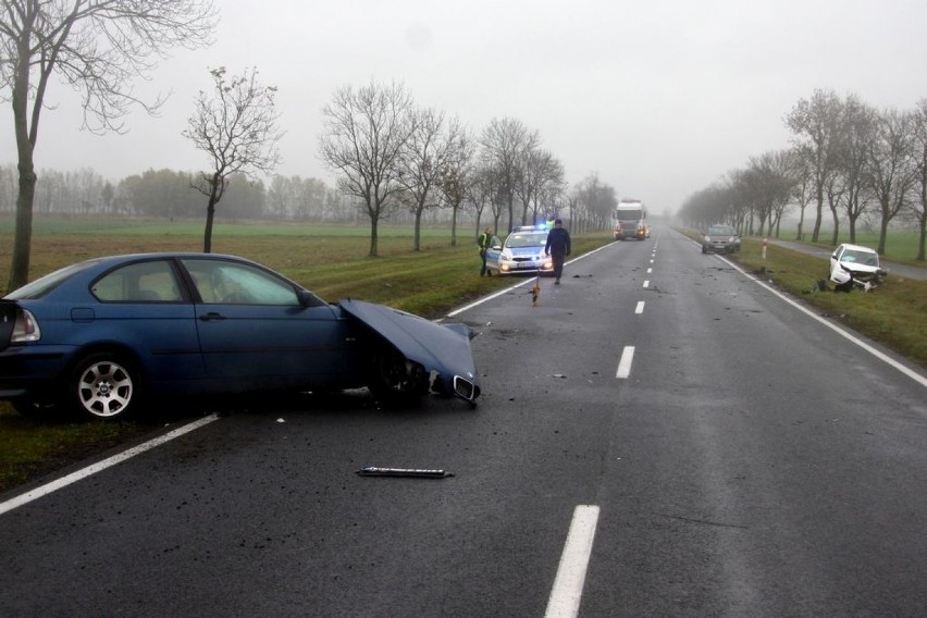 Czołówka na trasie Jędrzychowice - Górczyna