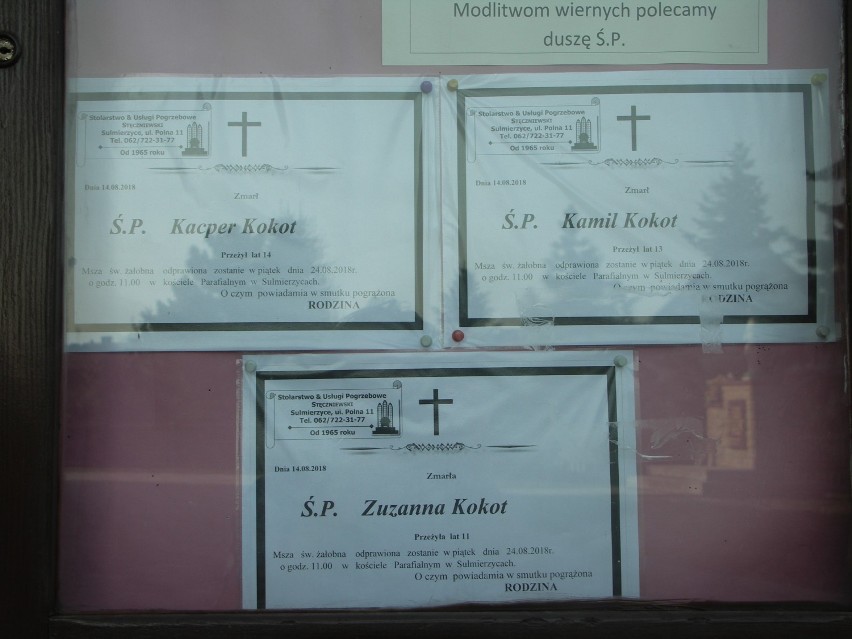 Msza święta żałobna za rodzeństwo Kokotów odbędzie się w piątek o godz. 11 w kościele parafialnym w Sulmierzycach