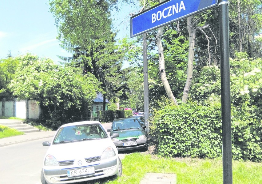 Ul. Boczna, tuż za granicą strefy. Kierowcy szukają postoju...