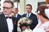 Andrzej Duda i Zbigniew Ziobro w Sycowie. Na ślubie córki Beaty Kempy! [ZDJĘCIA]