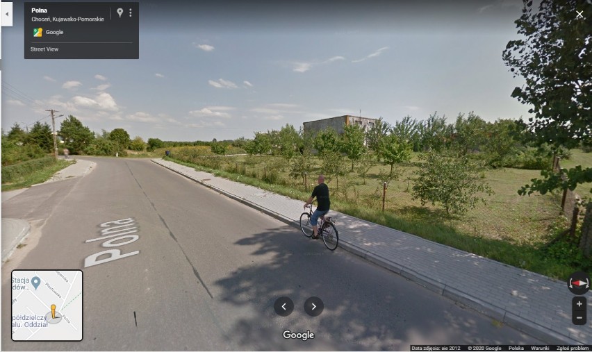 Mieszkańcy Chocenia na zdjęciach Google Street View