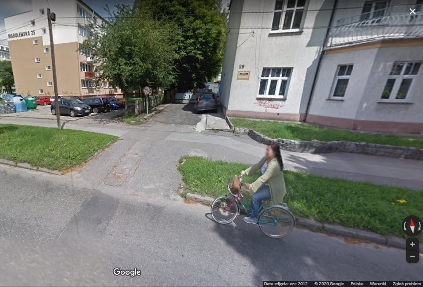 Google Street View na osiedlu Piastowskim w Inowrocławiu