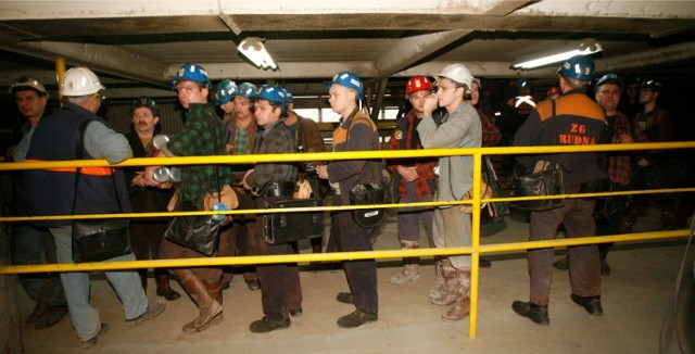 Górnicy z kopalń KGHM