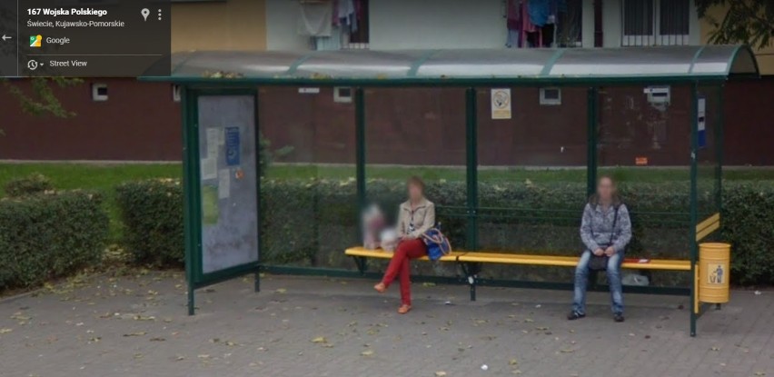 Oto mieszkańcy przyłapani przez Google Street View na ulicach Świecia. Zobacz nowe zdjęcia!