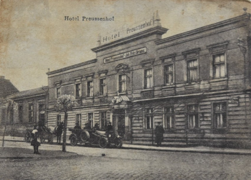 Karta pocztowa, Hotel „Preussenhof”, ok. 1910 r....