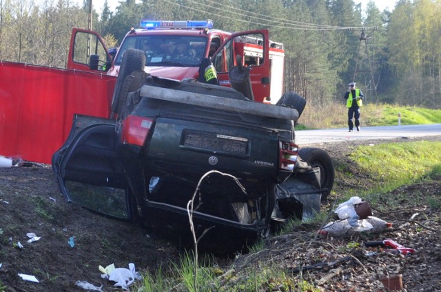 Wypadek w Hopowie (koło Egiertowa) na drodze krajowej nr 20, 3.05.2015 r.