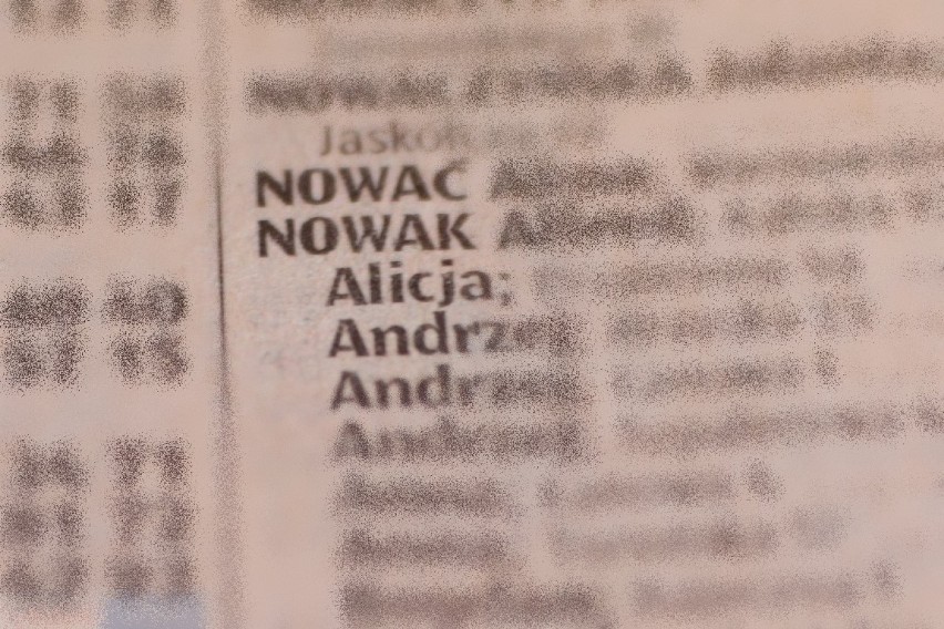 W powiecie radziejowskim osób o nazwisku Nowak jest 383 -...