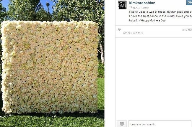 Kim Kardashian pochwaliła się kwiatami, które dostała od...