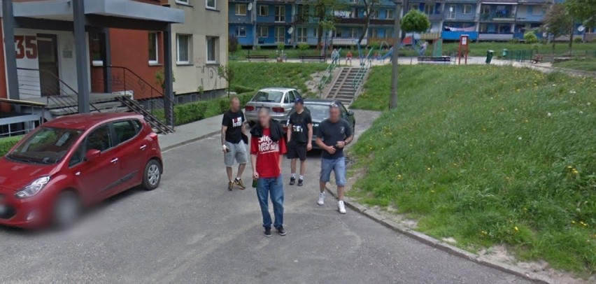 Mieszkańcy Wodzisławia Śląskiego przyłapani przez kamerę Google Street View