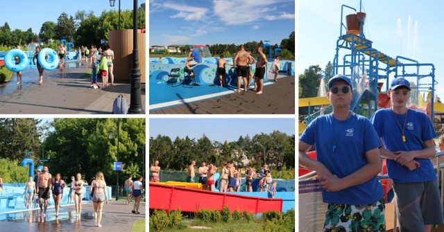 Piękna pogoda zachęciła mieszkańców i gości do skorzystania z basenów letnich w Ciechocinku.