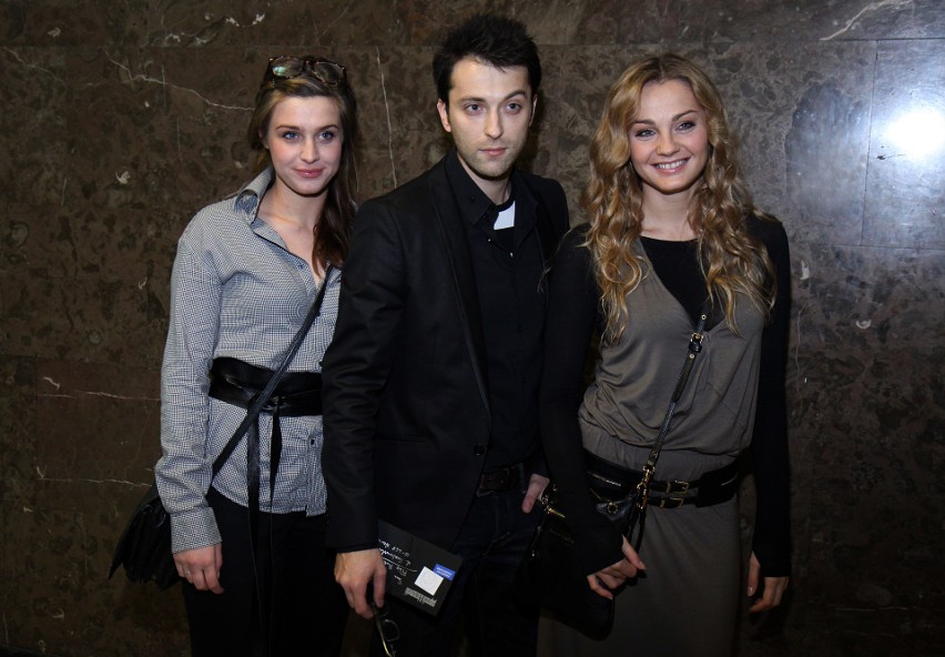 Julia Kamińska, Filip Bobek i Małgorzata Socha w 2008 roku....