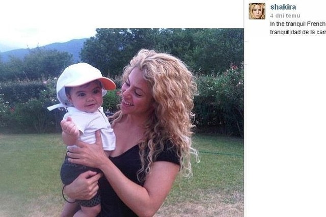 Shakira z synkiem Milanem (fot. screen Instagram)