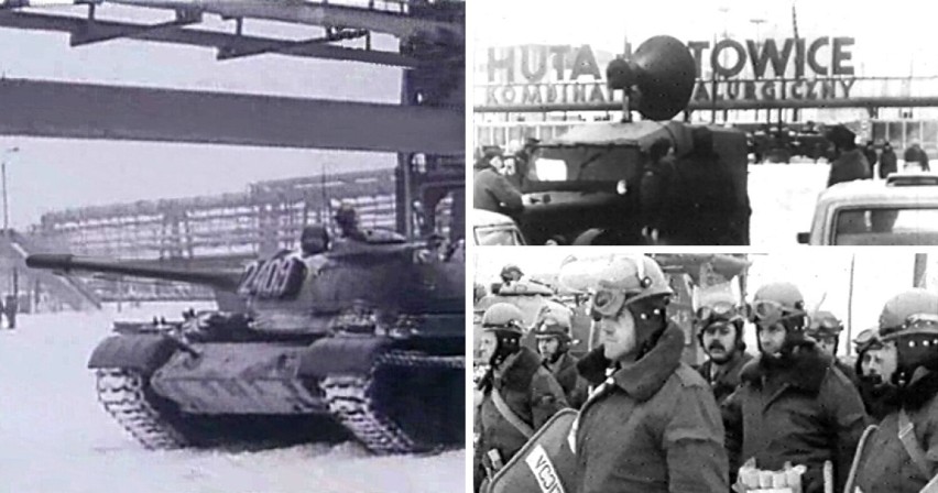 Stan wojenny w Dąbrowie Górniczej. 42 lata temu rozpoczął się strajk w Hucie Katowice - zobacz stare zdjęcia