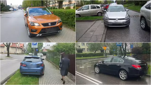 Oto najnowsze wyczyny Mistrzów Parkowania na ulicach Tarnowa (kwiecień 2023)
